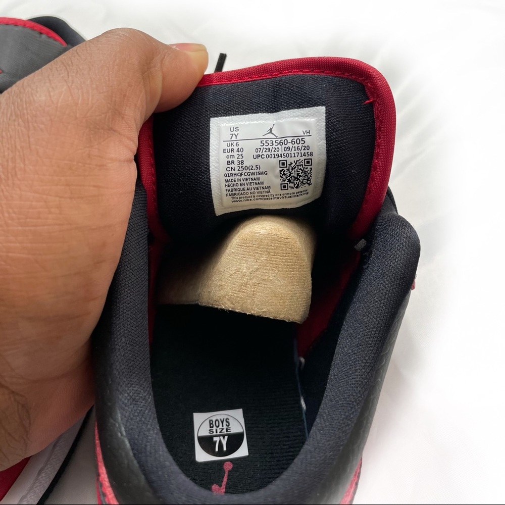 AIR JORDAN 1 LOW GYM RED / BLACK - Picture 9 of 14